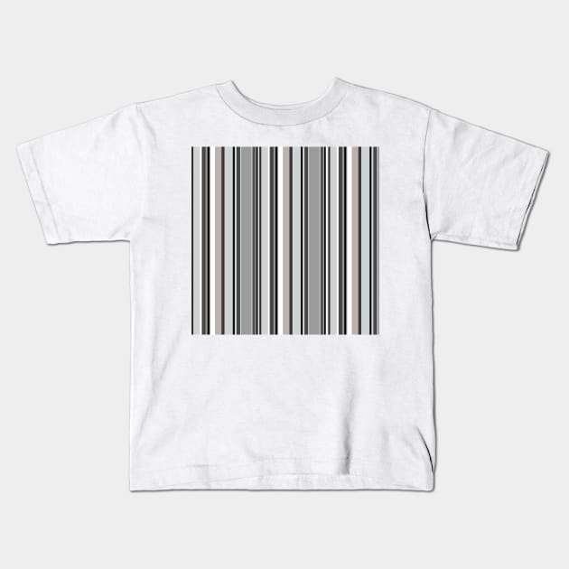 Vertical stripes in harmony of gray color Kids T-Shirt by SamridhiVerma18